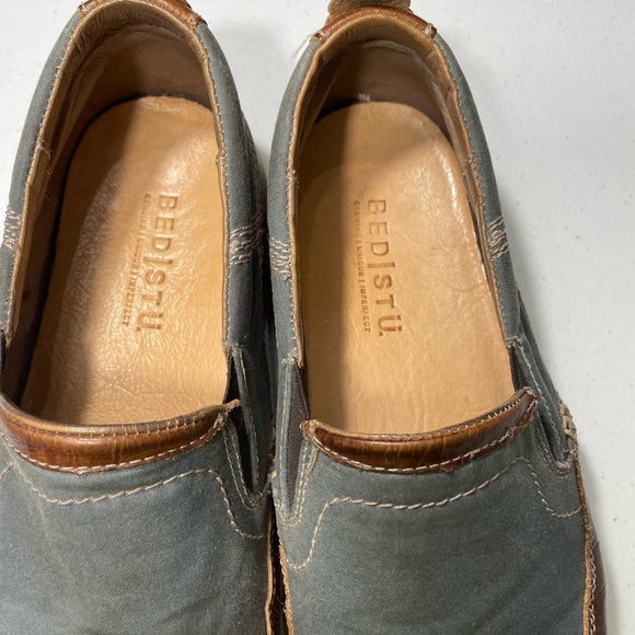 BED|STU Men\'s Blue and Brown Slip-On Loafers Distressed Size 9.5 SB 70 main image 8